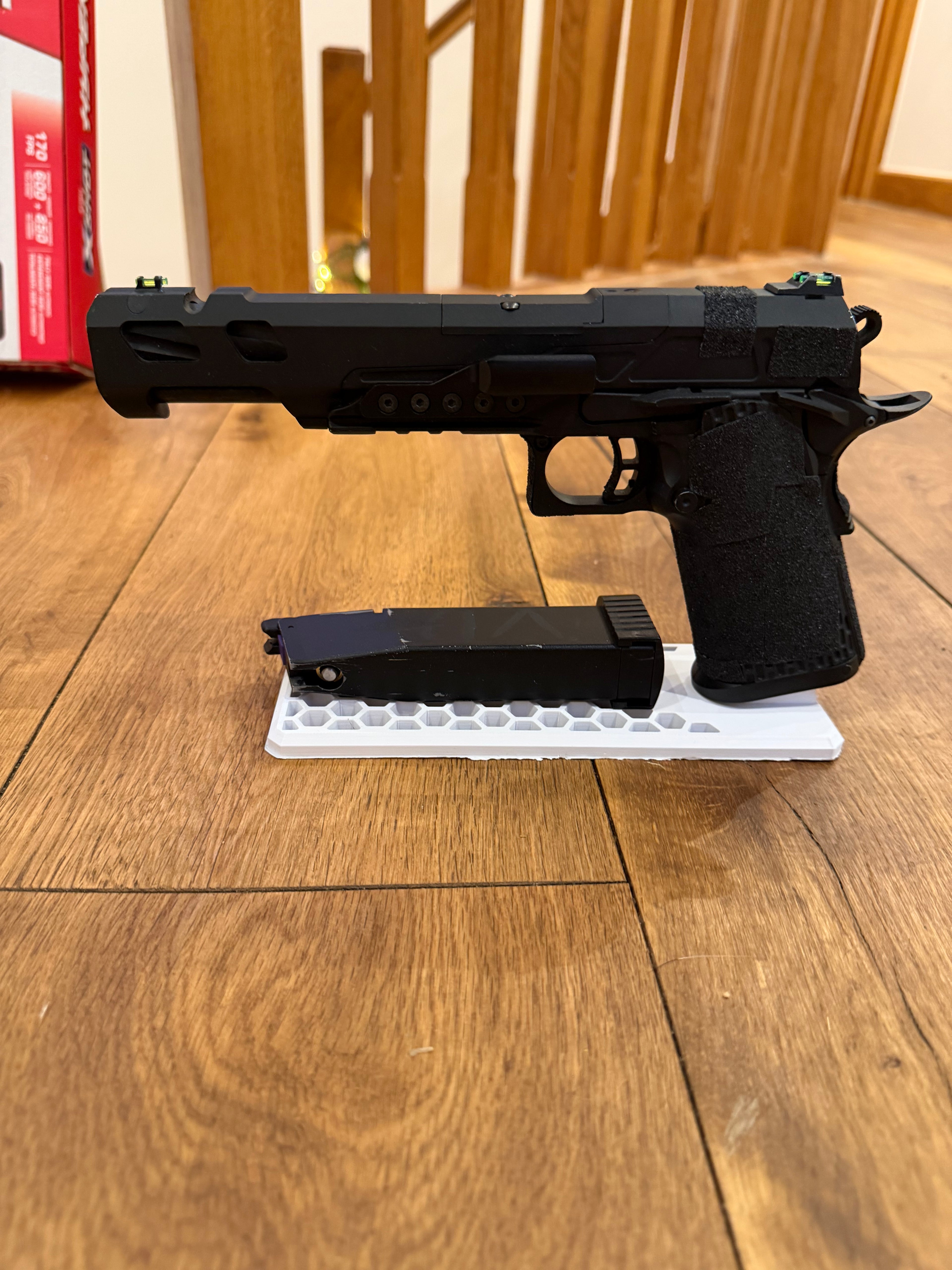 Hi cap airsoft gun display stand.